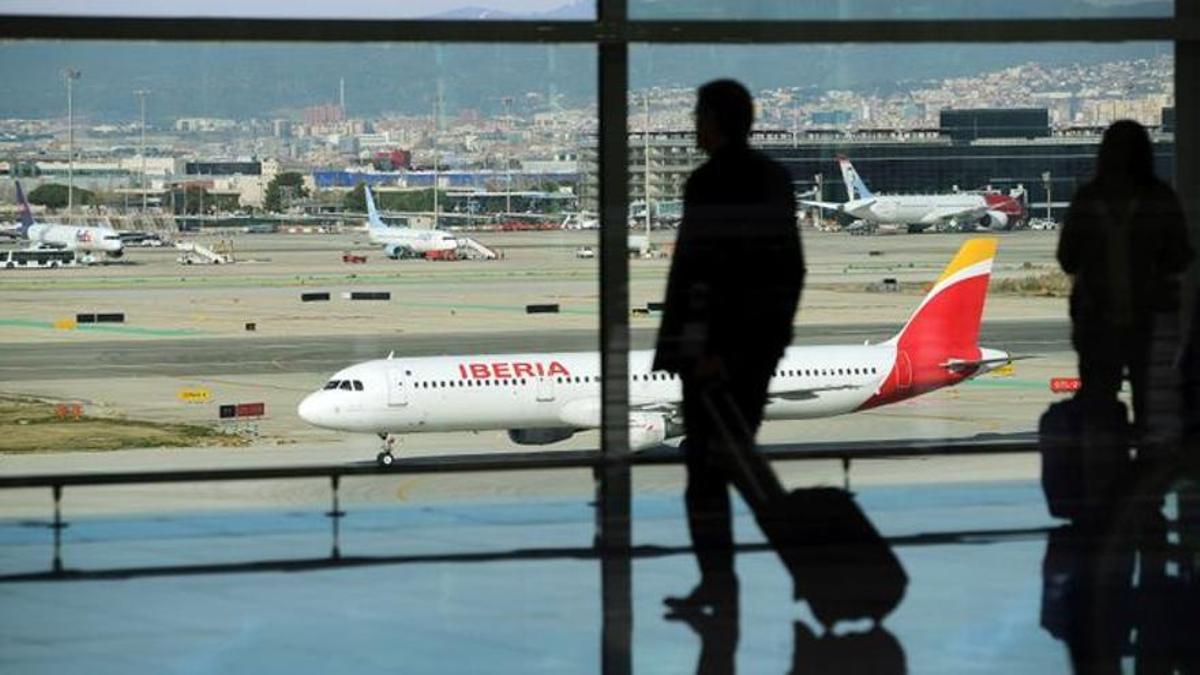 Avión de Iberia en Barajas.