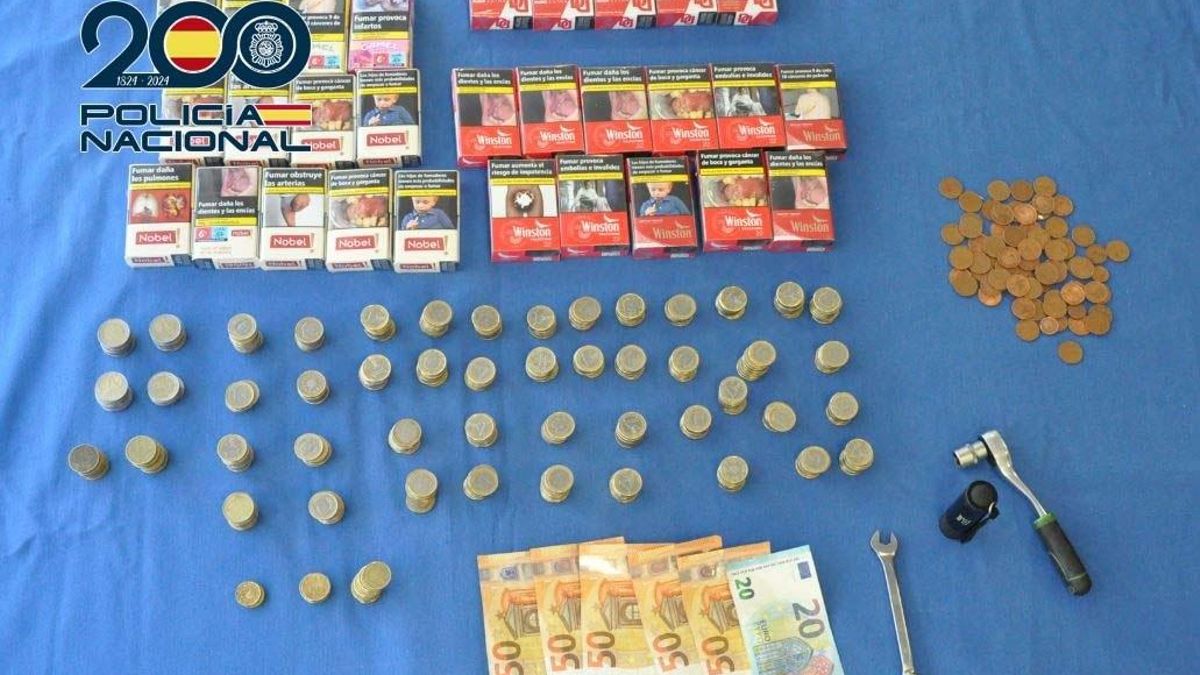 Efectos recuperados tras un robo en un establecimiento de Mérida.
