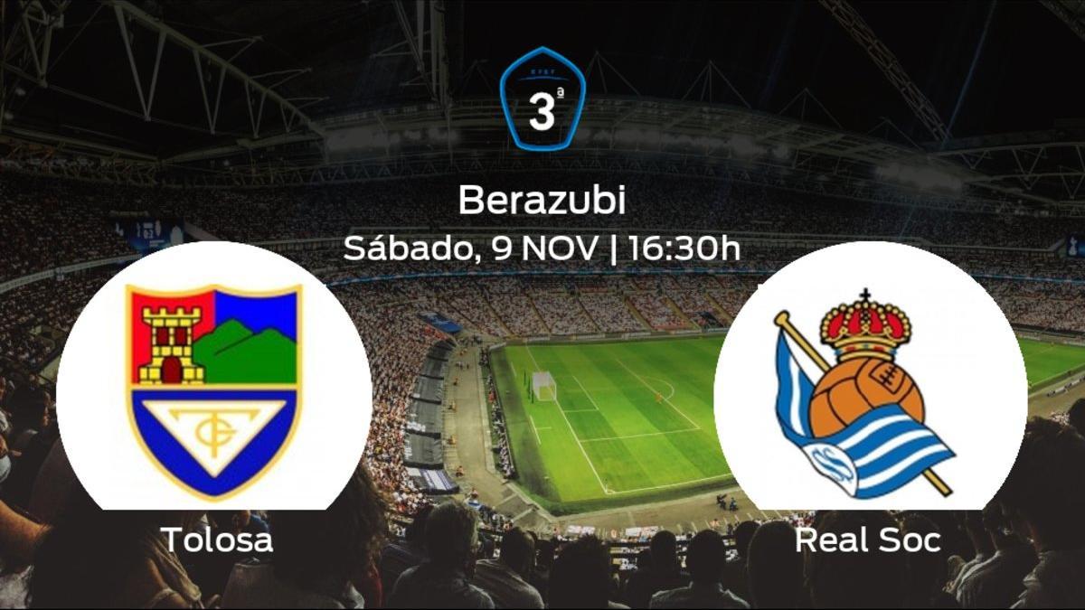 Jornada 13 de la Tercera División: previa del duelo Tolosa CF - Real Sociedad C