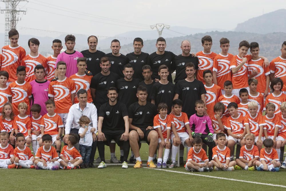 Inauguración de la escuela de fútbol de David Villa