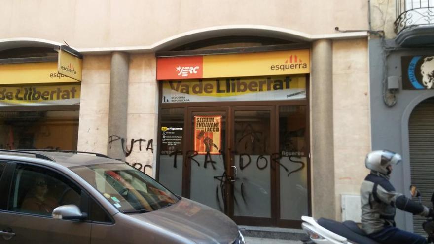 Les pintades que han aparegut a la seu d&#039;ERC