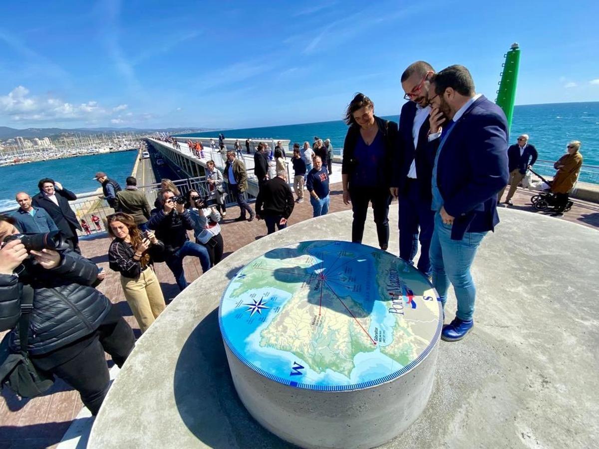 Mataró estrena un nou mirador a la bocana del port