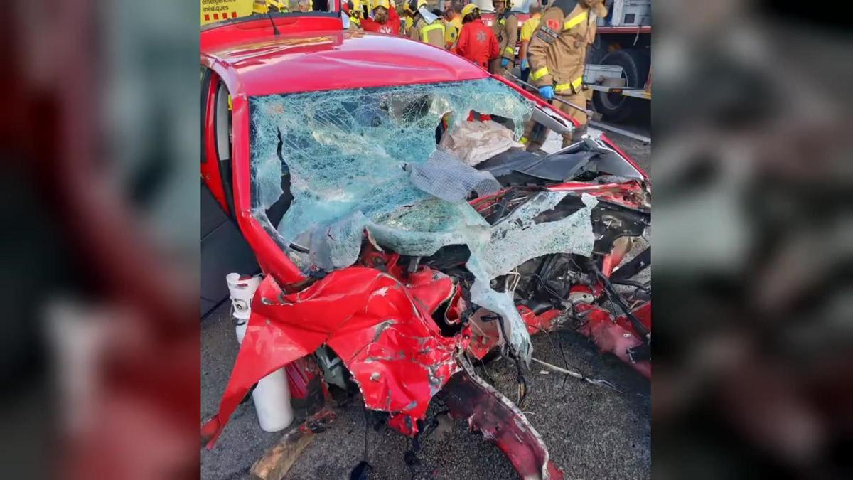 Siete heridos en un choque entre un autocar y un turismo en la C25D en Vic Siete heridos en un choque entre un autocar y un turismo en la C25D en Vic