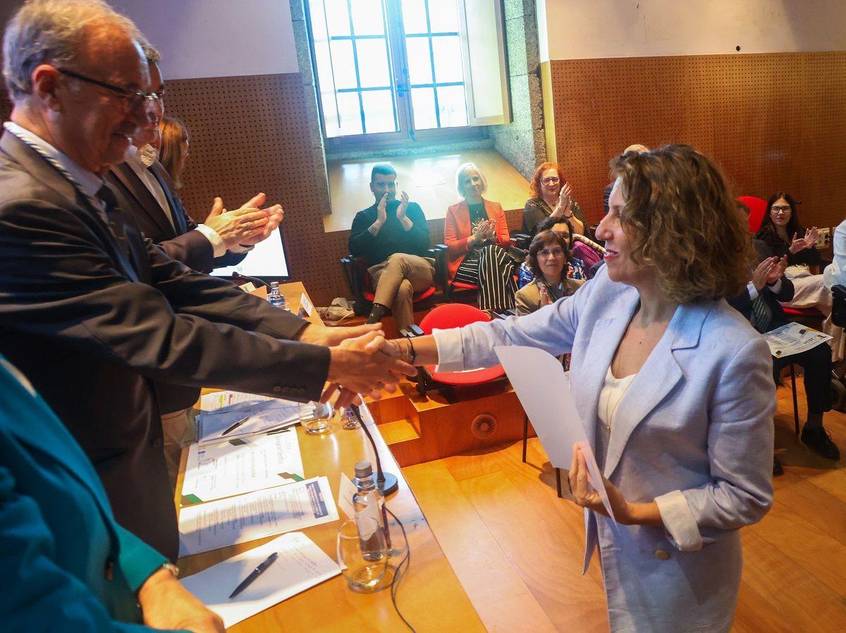 La periodista Sandra Penelas recoge el premio Celia Brañas