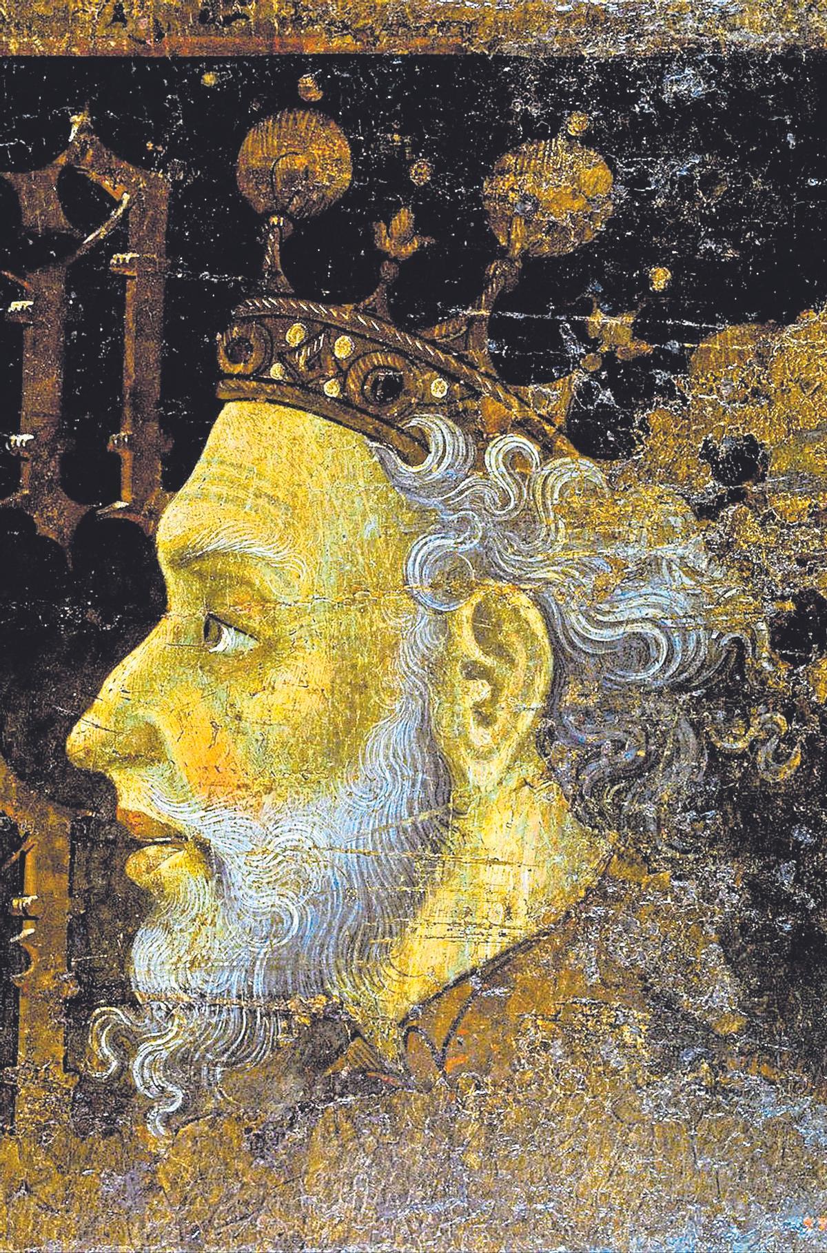 Alfonso V El Magnánimo. Jaime Mateu. 1427. Temple sobre tabla de pino.