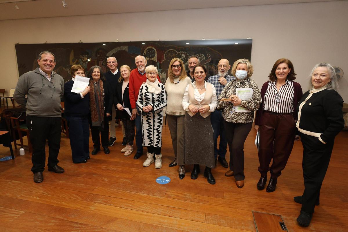 Algunos de los integrantes del grupo.