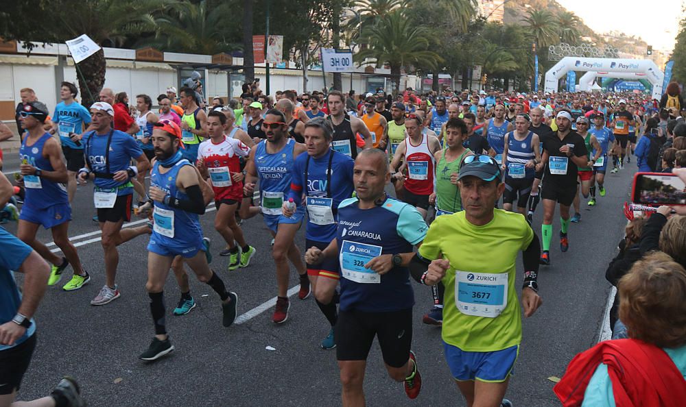 Las mejores imágenes de la Maratón de Málaga 2018