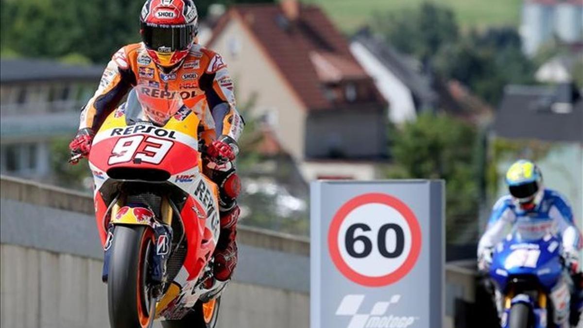 Marc Márquez, en Sachsenring