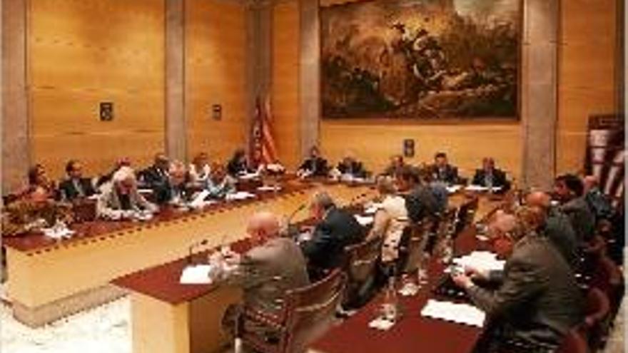 Una imatge del ple de dimarts de la corporació provincial.