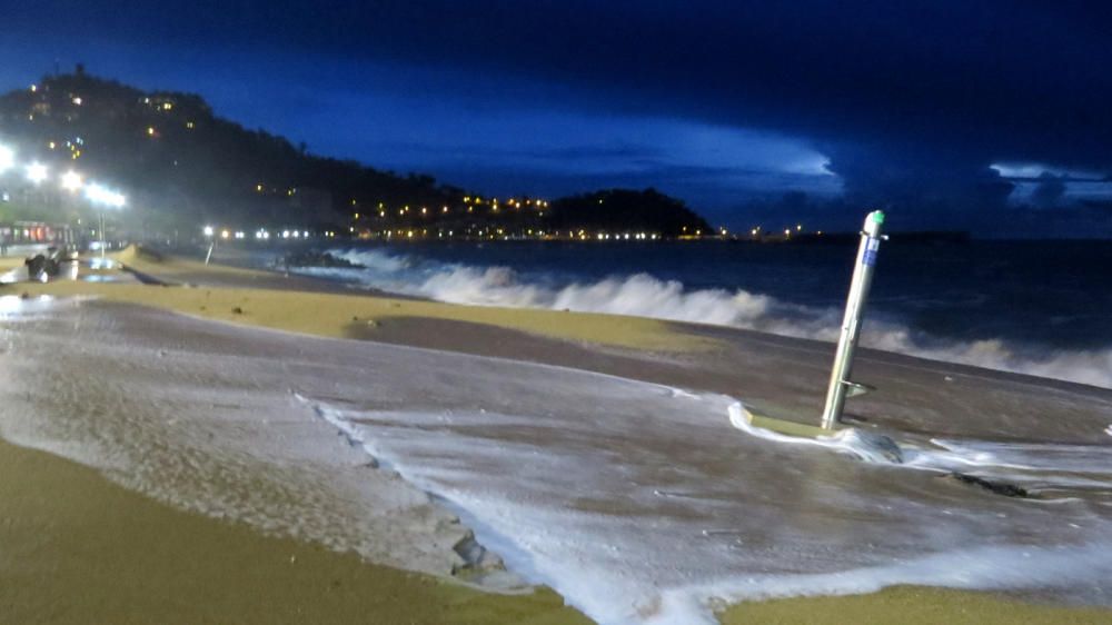 Efectes del temporal a Blanes