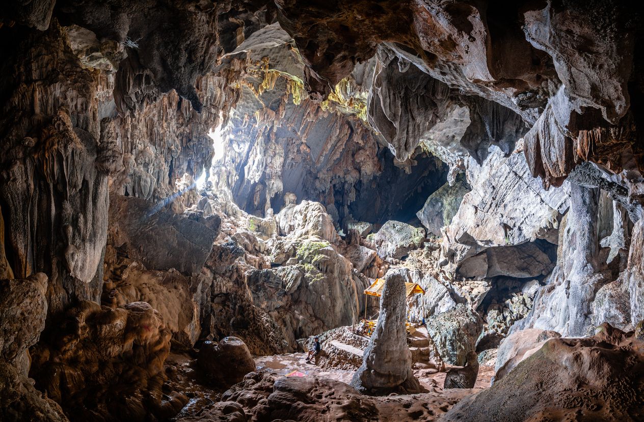 Vista del interior de la cueva