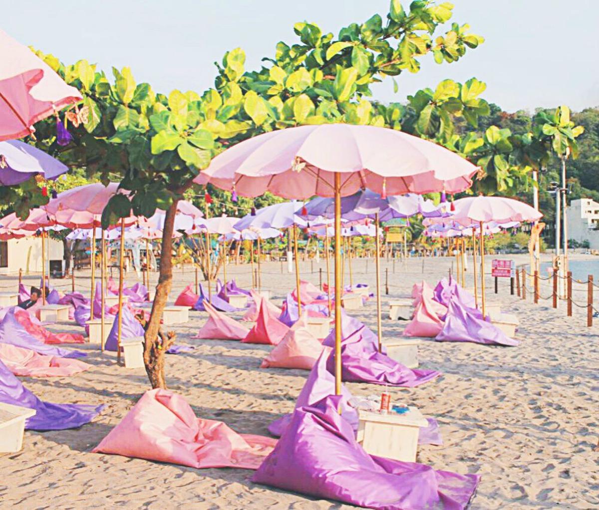 Zona de relax en la Isla Unicornio