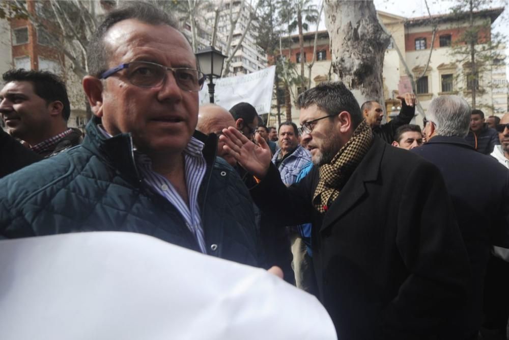 Manifestación en Murcia de los agricultores