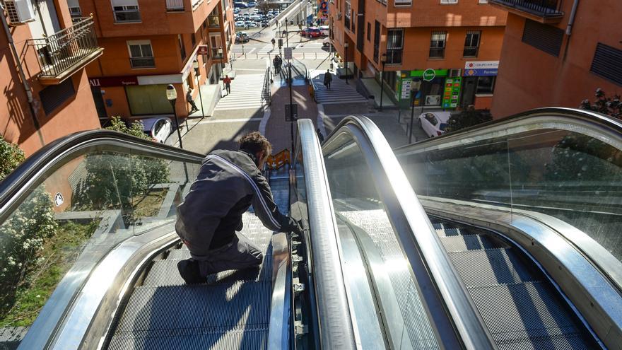 El vandalismo para las escaleras mecánicas de Plasencia