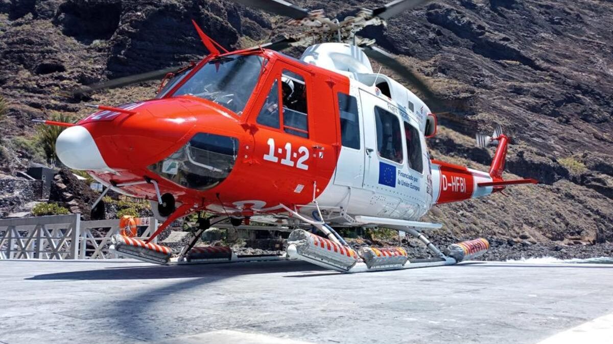 Helicóptero de rescate.