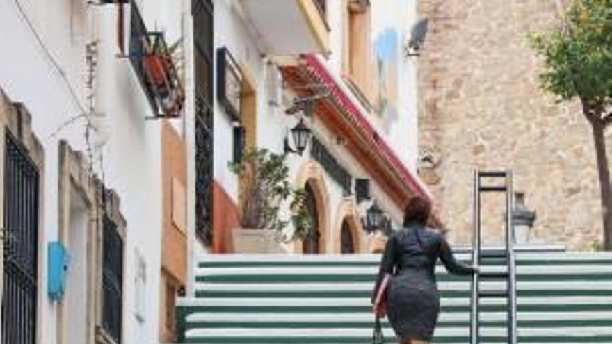 Calle en la que irán las escaleras.