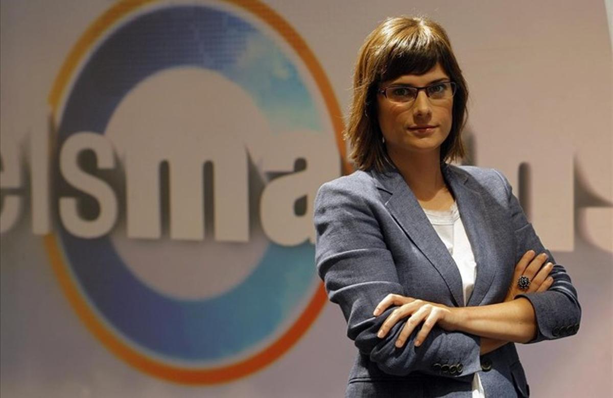 Ariadna Oltra, al plató d’’Els matins’. Ariadna Oltra, al plató d’’Els matins’.