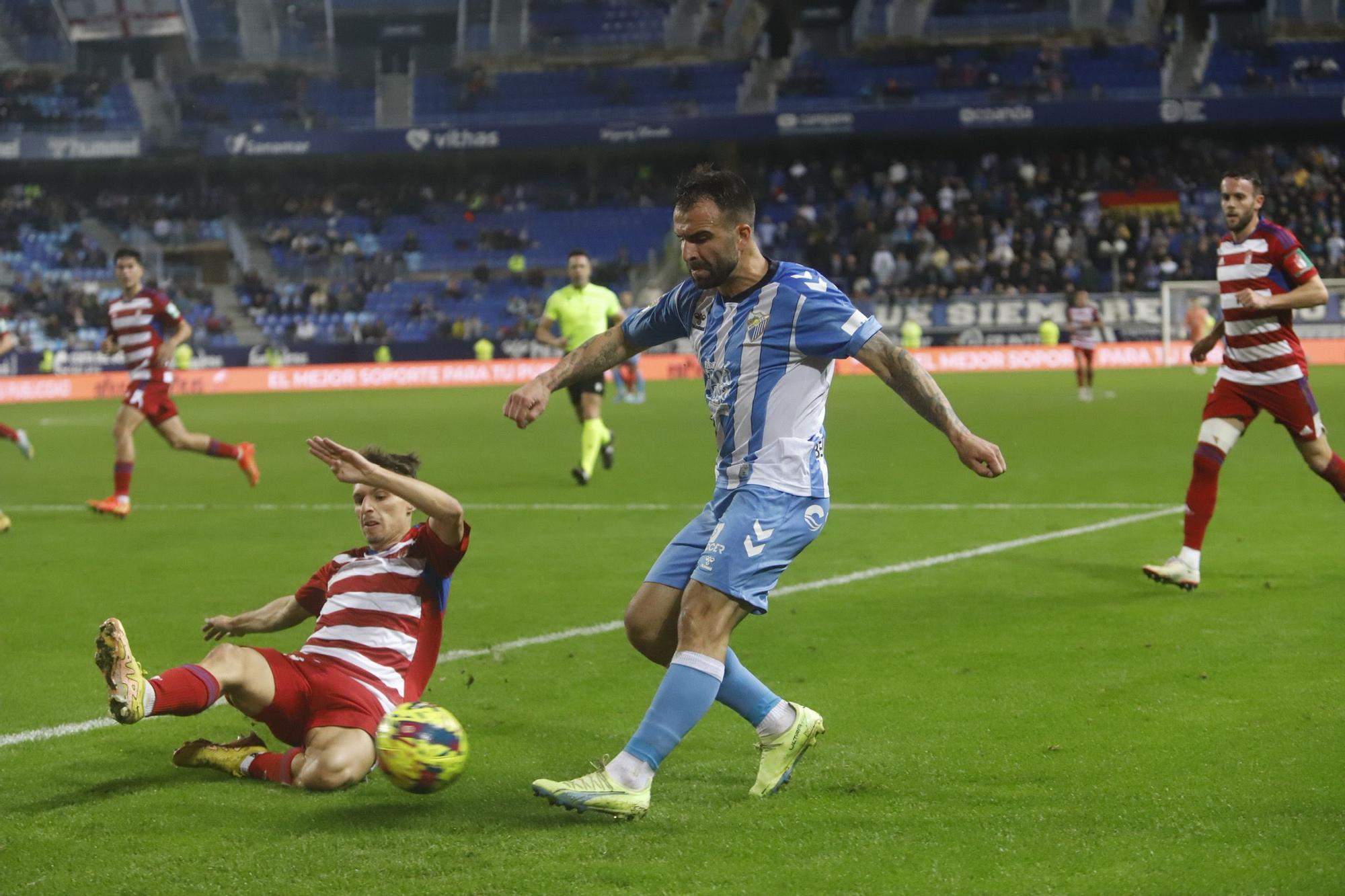 El Málaga CF - Granada CF, en imágenes