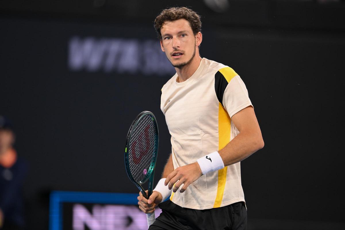 Pablo Carreño durante el torneo disputado en Brisbane (Australia)