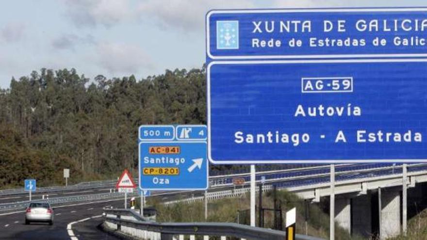 La autovía entre Santiago y A Estrada solo llega hasta A Ramallosa.  // Bernabé