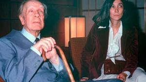 Jorge Luis Borges y María Kodama, en al etapa final del escritor de Ficciones.