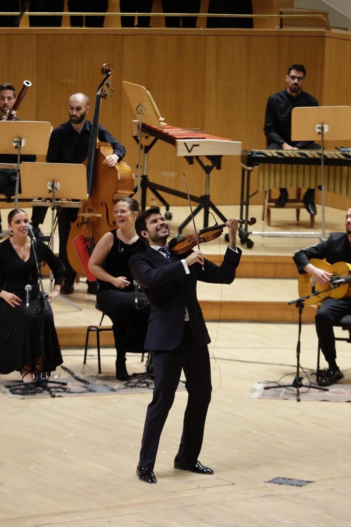 Paco Montalvo, durante el concierto celebrado este sábado en Madrid.