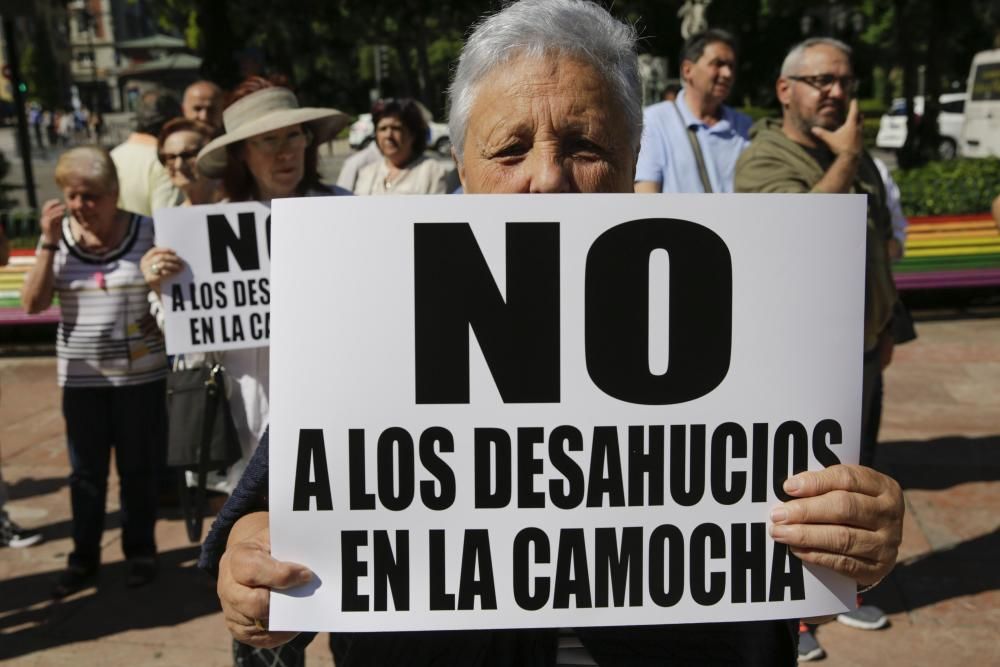 Protesta de los vecinos de La Camocha