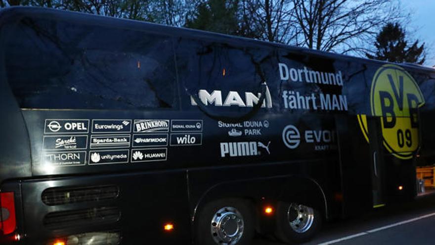 El autobús siniestrado del Borussia Dortmund