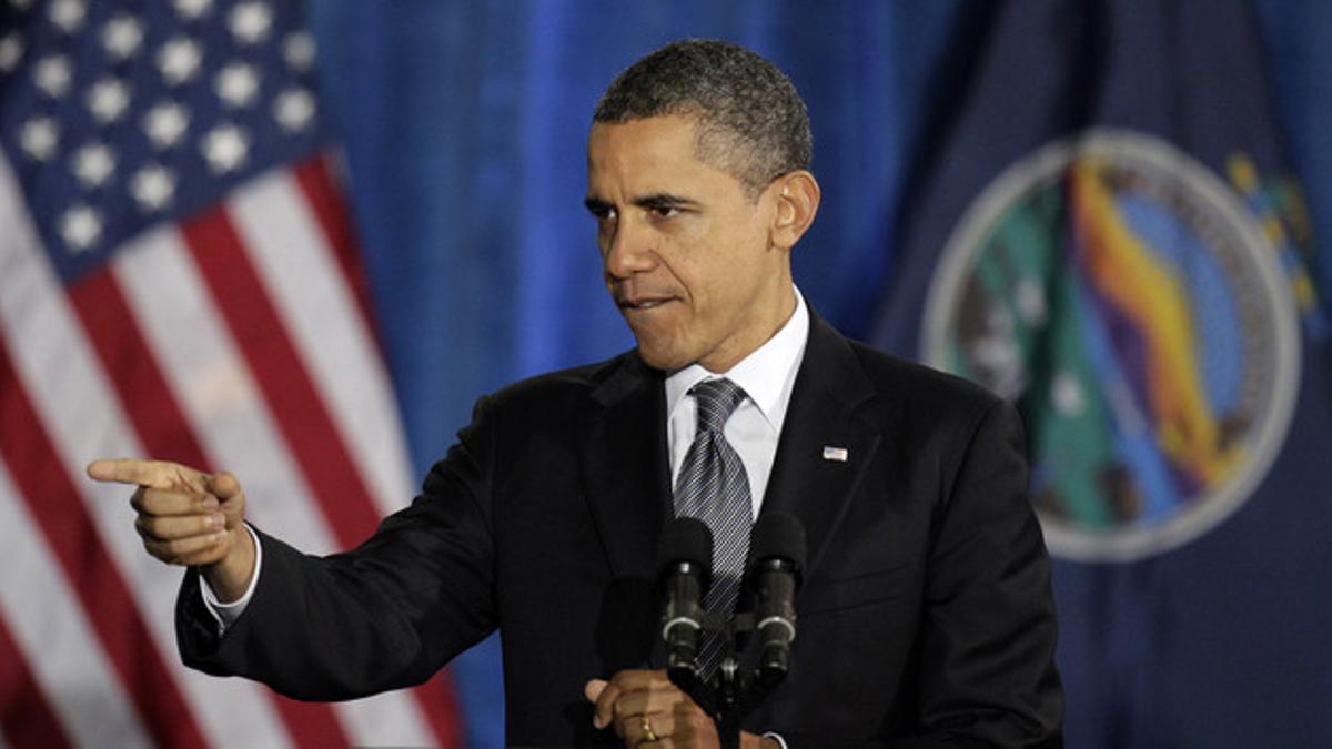 Barack Obama, durante el discurso que pronunció el martes en Osawatomie (Kansas).