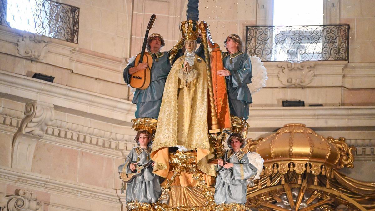 Elche corona a la patrona en un año redondo marcado por las renovaciones en el Misteri d’Elx