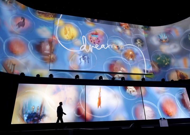 The video game "Dreams" is shown at the Sony Playstation E3 conference in Los Angeles