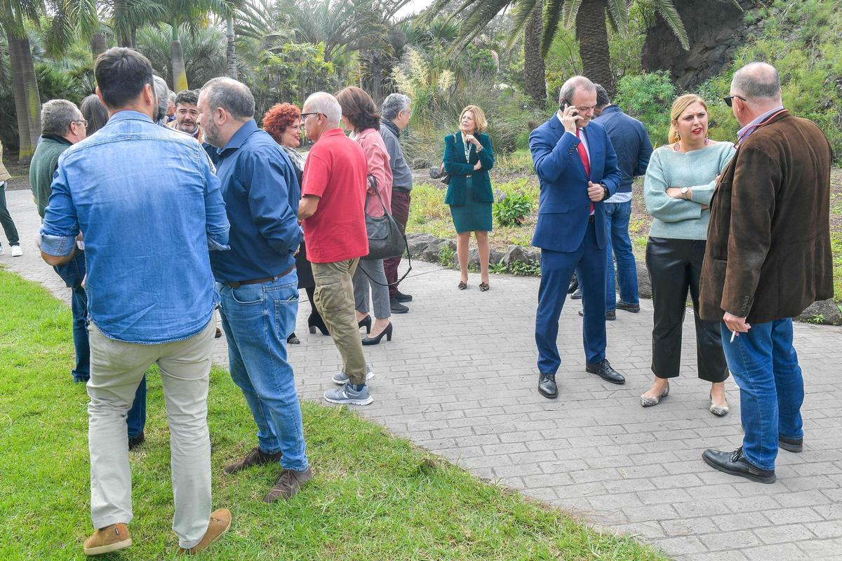 Brindis del presidente del Cabildo en el Jardín Canario