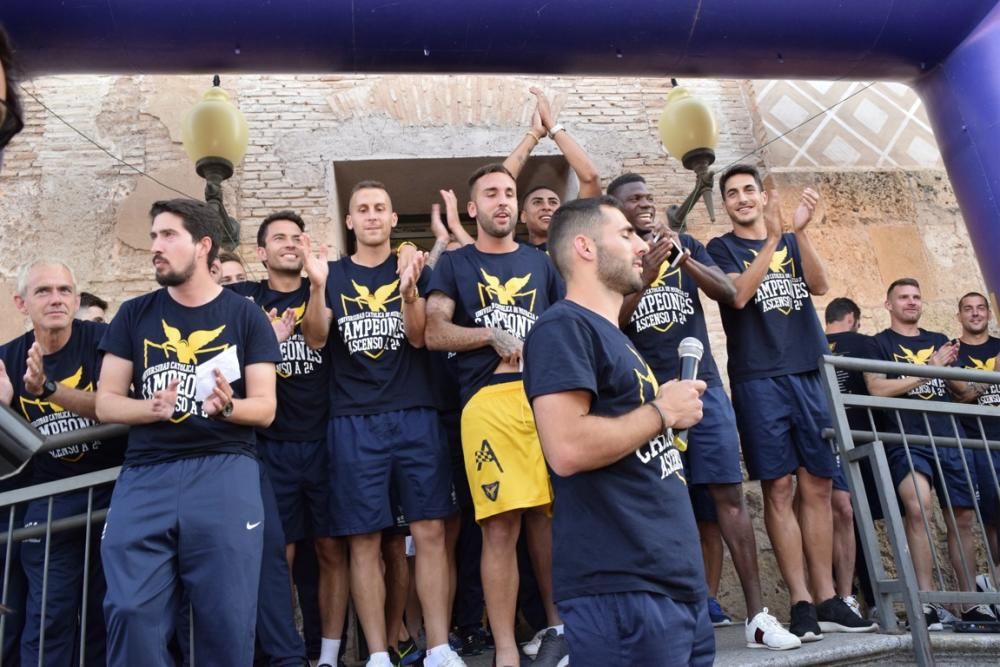 Celebración del ascenso a Segunda División A del UCAM