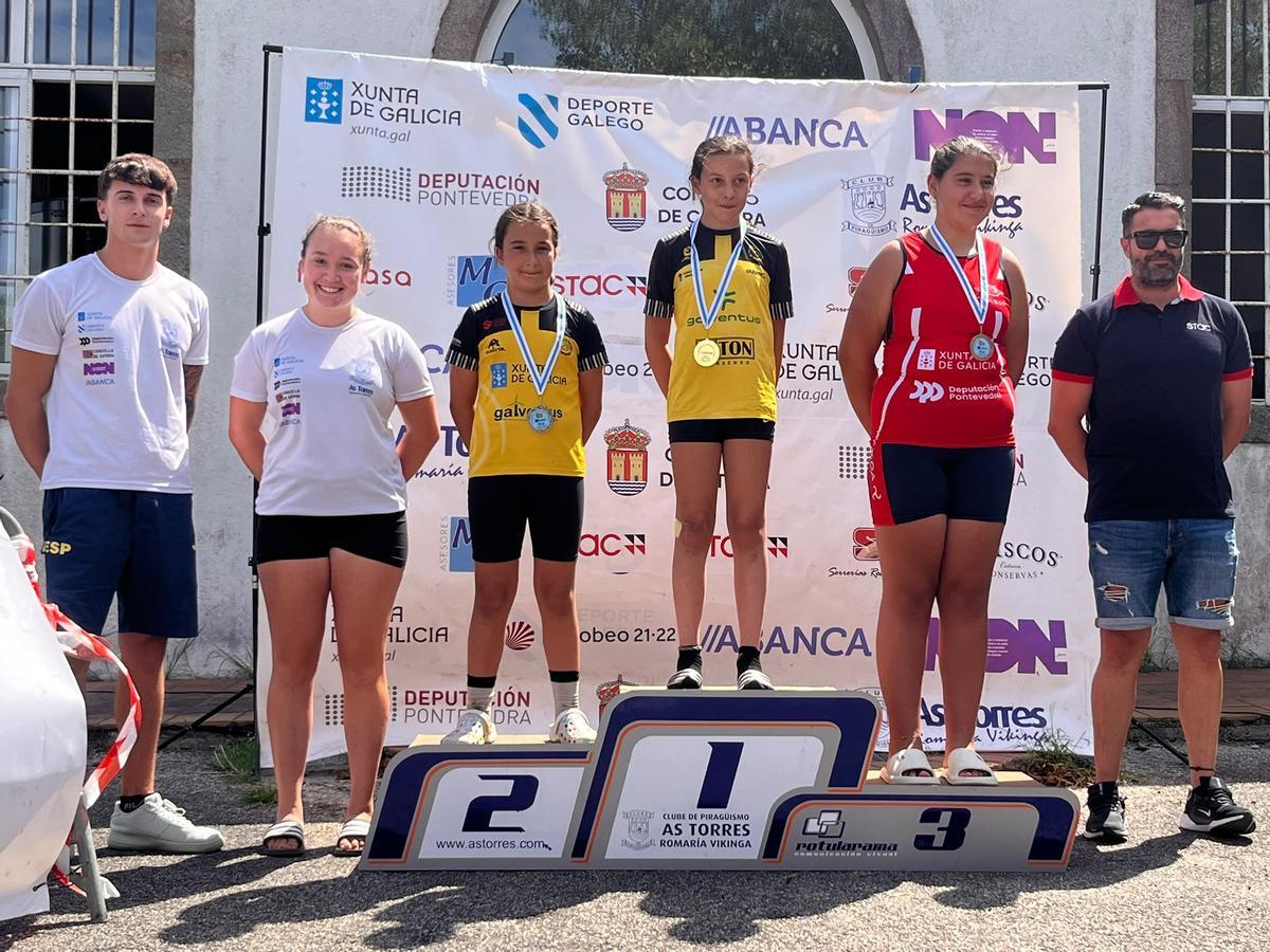 Podio femenino en Alevín B.