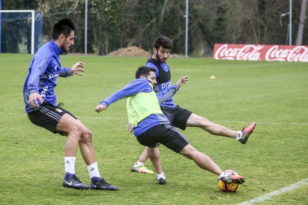 Entrenamiento del Real Oviedo en El Requexón