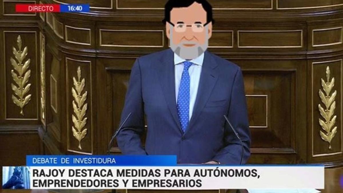 Meme en Twitter sobre la investidura de Mariano Rajoy