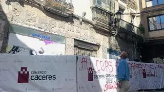 Comienza el arreglo del edificio ruinoso de Moret en Cáceres