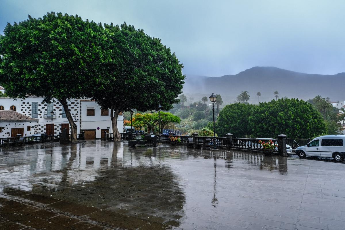 Las lluvias de la borrasca Óscar en Santa Lucía y San Bartolomé de Tirajana