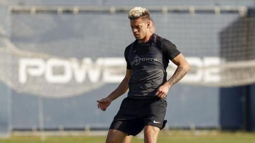 Mejías, durante un entrenamiento