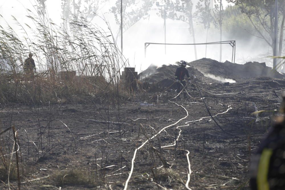 Sofocado un incendio que ha afectado a 100m2 en Puente Tocinos