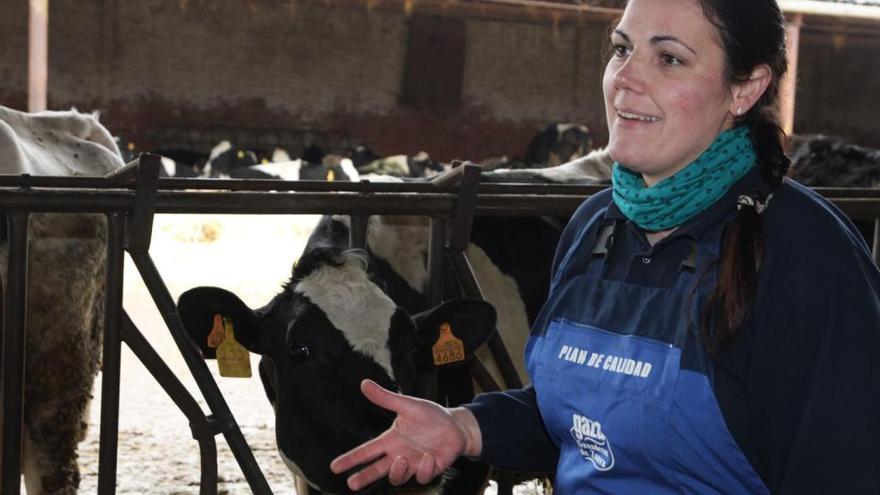 Mujer ganadera en Gema del Vino.