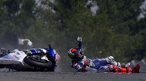 El bicampió mallorquí roda per terra a Sachsenring, on se celebra el Gran Premi d’Alemanya.