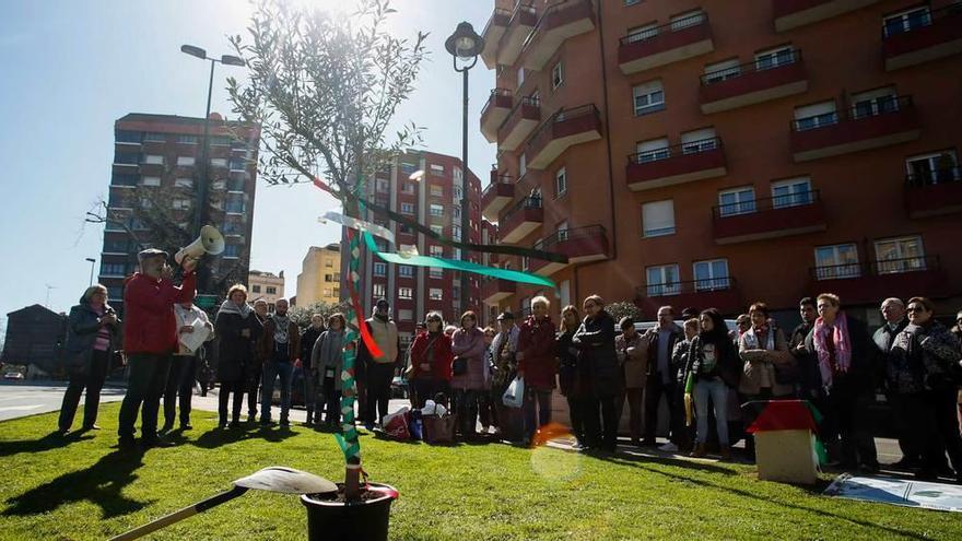 Una placa poética y un olivo, actos centrales del Día de la Tierra Palestina