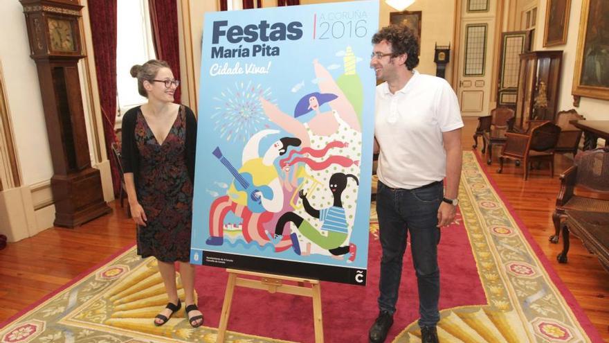 Presentación de las Fiestas María Pita 2016.