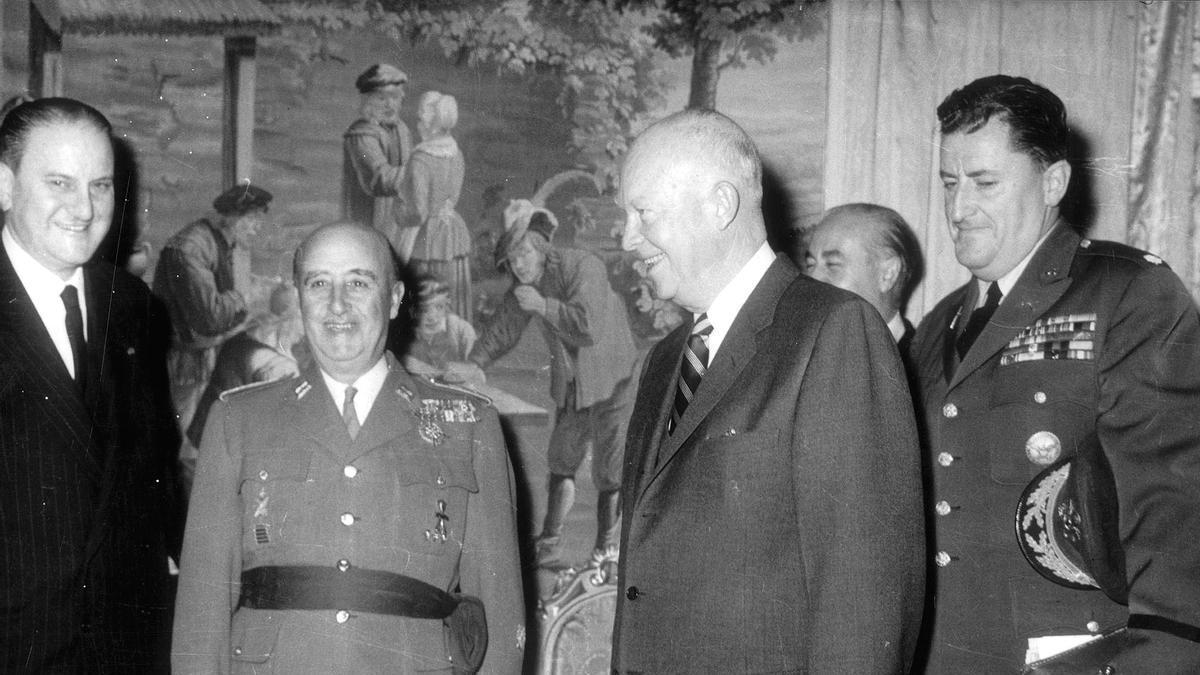Franco y Eisenhower, presidente de EE UU, en 1959.