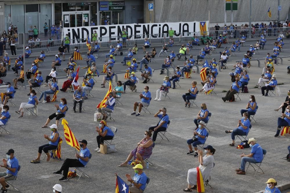 Concentració de l'ANC per la Diada a Girona