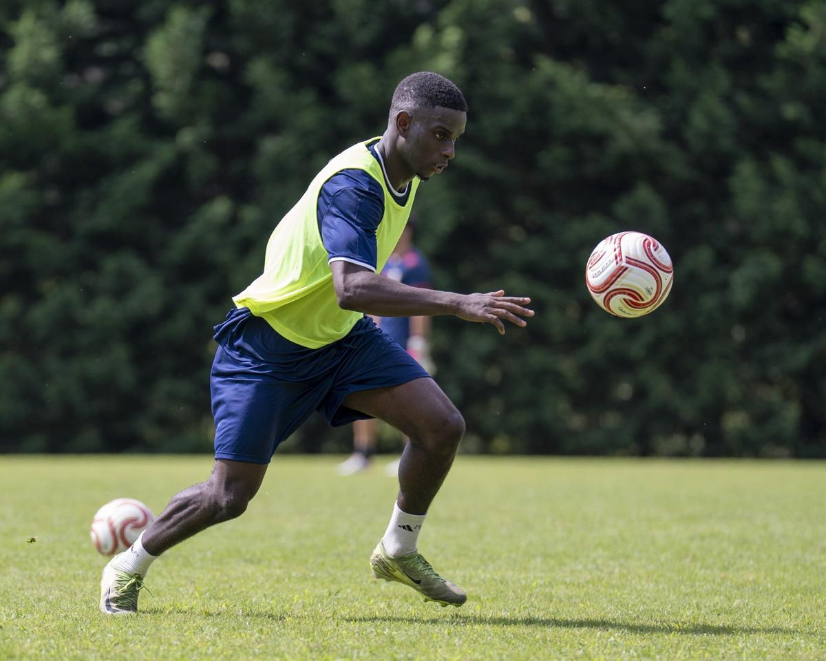 Buba, durante un entrenamiento.