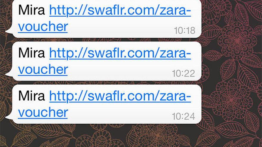 Una estafa vía WhatsApp usa los nombres de H&amp;M, Zara y Starbucks