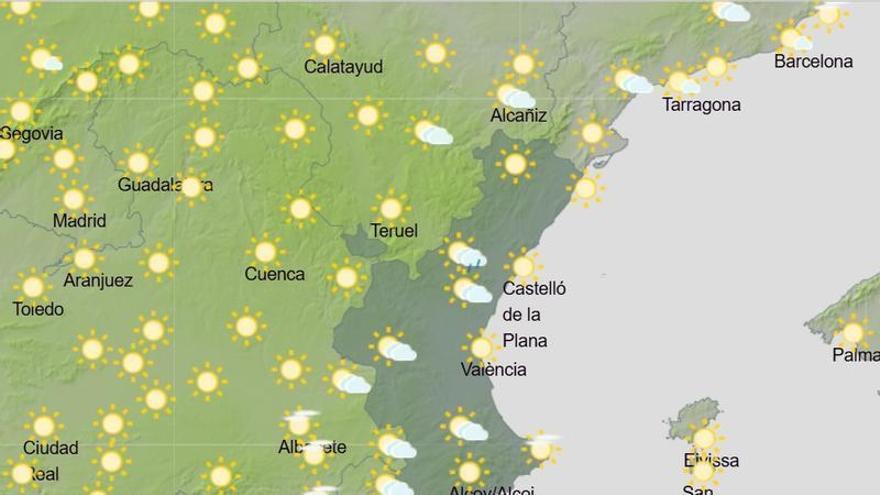 Aemet avisa: nubes en el interior de Valencia y Castellón y posibles lluvias antes del eclipse
