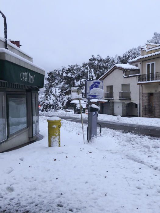 Nevada al Pertús i la frontera